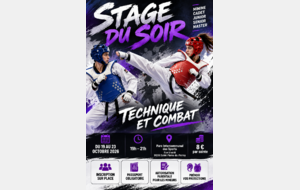 Stage du soir Octobre 2026