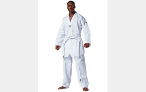 DOBOK TAEKWONDO : Tenue avec ceinture col blanc 
